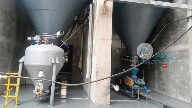 שיטת העברה פנאומטית של אבקת חומייק אסיד שיטת העברה פנאומטית של אבקת חומייק אסיד